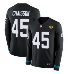 Nike Jaguars 45 K 27Lavon Chaisson Black Team Color Men Stitched NFL Limited Therma Long Sleeve Jersey