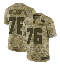 Nike Jaguars #76 Will Richardson Camo Mens Stitched NFL Limited 2018 Salute To Service Jersey