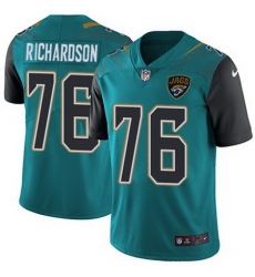 Nike Jaguars #76 Will Richardson Teal Green Team Color Mens Stitched NFL Vapor Untouchable Limited Jersey