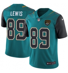 Nike Jaguars #89 Marcedes Lewis Teal Green Team Color Mens Stitched NFL Vapor Untouchable Limited Jersey