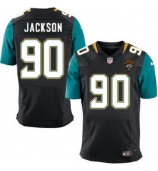 Nike Jaguars #90 Malik Jackson Black Alternate Mens Stitched NFL Elite Jersey