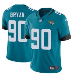 Nike Jaguars #90 Taven Bryan Teal Green Team Color Mens Stitched NFL Vapor Untouchable Limited Jersey