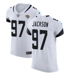 Nike Jaguars #97 Malik Jackson White Mens Stitched NFL Vapor Untouchable Elite Jersey