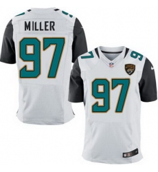Nike Jaguars #97 Roy Miller White Mens Stitched NFL Elite Jersey