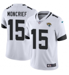 Nike Limited Men Donte Moncrief White Road Jersey NFL #15 Jacksonville Jaguars Vapor Untouchable