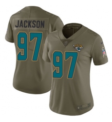 Nike Jaguars #97 Malik Jackson Olive Womens Stitched NFL Limited 2017 Salute to Service Jersey