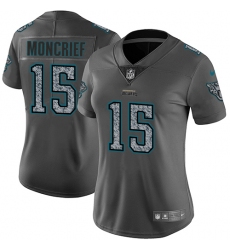 Nike Limited Womens Donte Moncrief Gray Static Jersey NFL #15 Jacksonville Jaguars Vapor
