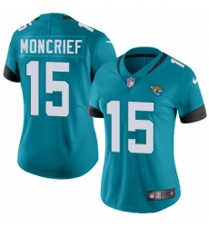 Nike Limited Womens Donte Moncrief Teal Green Alternate Jersey NFL #15 Jacksonville Jaguars Vapor