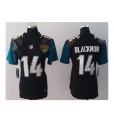 Nike Women Jacksonville Jaguars #14 Justin Blackmon Black Jerseys(NEW)