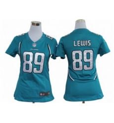 Nike Women NFL Jacksonville Jaguars #89 Marcedes Lewis Green Jerseys