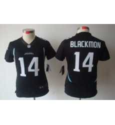 Women Nike Jacksonville Jaguars 14# Justin Blackmon Black(Women Limited Jerseys)2