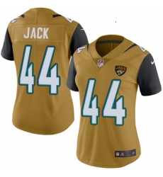 Womens Nike Jacksonville Jaguars 44 Myles Jack Limited Gold Rush Vapor Untouchable NFL Jersey