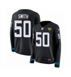 Womens Nike Jacksonville Jaguars 50 Telvin Smith Limited Black Therma Long Sleeve NFL Jersey