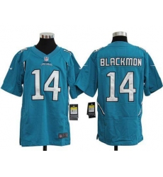 Nike Jaguars #14 Justin Blackmon Teal Green Team Color Youth Stitched NFL Elite Jersey