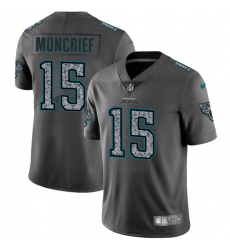 Nike Limited Youth Donte Moncrief Gray Static Jersey NFL #15 Jacksonville Jaguars Vapor Untouchable