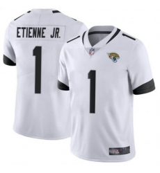 Youth Jacksonville Jaguars 1 Travis Etienne JR White 2024 F U S E Prowler Throwback Vapor Limited Stitched Football Jersey