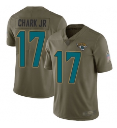 Youth Jaguars 17 DJ Chark Jr Olive Stitched Football Limited 2017 Salute to Service Jersey
