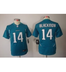 Youth Nike Jacksonville Jaguars 14# Justin Blackmon Green Color[Youth Limited Jerseys]