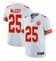 Chiefs 25 LeSean McCoy White Men Stitched Football Vapor Untouchable Limited Jersey