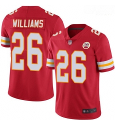 Chiefs 26 Damien Williams Red Team Color Men Stitched Football Vapor Untouchable Limited Jersey