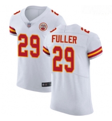 Chiefs 29 Kendall Fuller White Men Stitched Football Vapor Untouchable Elite Jersey