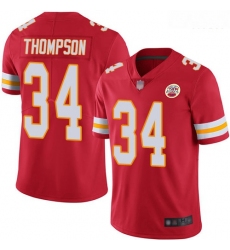 Chiefs 34 Darwin Thompson Red Team Color Men Stitched Football Vapor Untouchable Limited Jersey