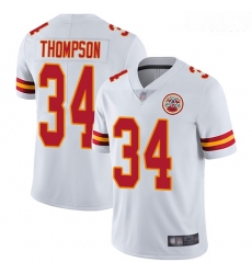 Chiefs 34 Darwin Thompson White Men Stitched Football Vapor Untouchable Limited Jersey