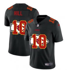 Kansas City Chiefs 10 Tyreek Hill Men Nike Team Logo Dual Overlap Limited NFL Jersey Black