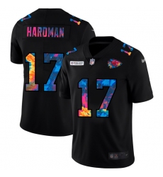 Kansas City Chiefs 17 Mecole Hardman Men Nike Multi Color Black 2020 NFL Crucial Catch Vapor Untouchable Limited Jersey