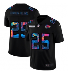 Kansas City Chiefs 25 Clyde Edwards Helaire Men Nike Multi Color Black 2020 NFL Crucial Catch Vapor Untouchable Limited Jersey