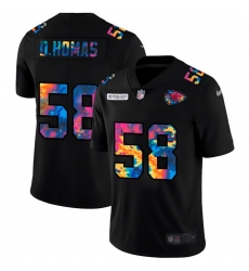 Kansas City Chiefs 58 Derrick Thomas Men Nike Multi Color Black 2020 NFL Crucial Catch Vapor Untouchable Limited Jersey
