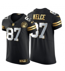 Kansas City Chiefs 87 Travis Kelce Men Nike Black Edition Vapor Untouchable Elite NFL Jersey