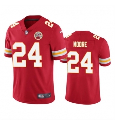 Men Kansas City Chiefs 24 Skyy Moore Red Vapor Untouchable Limited Stitched Football Jersey