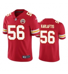 Men Kansas City Chiefs 56 George Karlaftis Red Vapor Untouchable Limited Stitched Football Jersey
