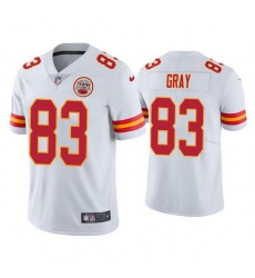 Men Kansas City Chiefs 83 Noah Gray White Limited Stitched NFL Jersey