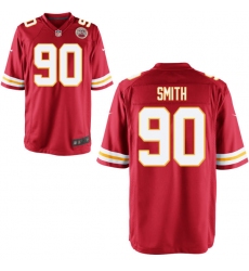 Men Nike Chiefs 90 Neil Smith Red Game Jersey
