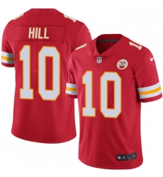 Men Nike Kansas City Chiefs 10 Tyreek Hill Red Team Color Vapor Untouchable Limited Player NFL Jersey