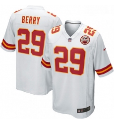 Men Nike Kansas City Chiefs 29 Eric Berry Game White NFL Jersey