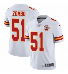 Men Nike Kansas City Chiefs #51 Frank Zombo White Vapor Untouchable Limited Player NFL Jersey