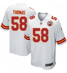 Men Nike Kansas City Chiefs 58 Derrick Thomas Game White NFL Jersey