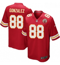 Men Nike Kansas City Chiefs 88 Tony Gonzalez Game Red Team Color NFL Jersey