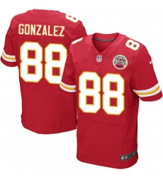 Men Nike Kansas City Chiefs 88 Tony Gonzalez Red Team Color Vapor Untouchable Elite Player NFL Jersey