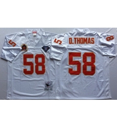 Mitchell And Ness Chiefs #58 derrick thomas white Throwback Stitched NFL Jersey