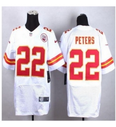 New Kansas City Chiefs #22 Marcus Peters White Men Stitched NFL Elite Jersey