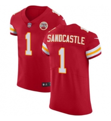 Nike Chiefs #1 Leon Sandcastle Red Team Color Mens Stitched NFL Vapor Untouchable Elite Jersey