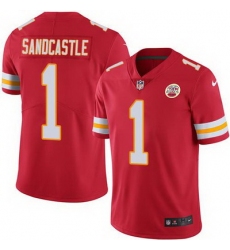 Nike Chiefs #1 Leon Sandcastle Red Team Color Mens Stitched NFL Vapor Untouchable Limited Jersey