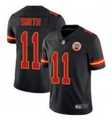 Nike Chiefs #11 Alex Smith Black Mens Stitched NFL Limited Rush Jersey