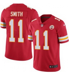 Nike Chiefs #11 Alex Smith Red Youth Stitched NFL Limited Rush Jersey