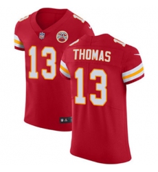 Nike Chiefs #13 De Anthony Thomas Red Team Color Mens Stitched NFL Vapor Untouchable Elite Jersey