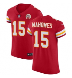 Nike Chiefs #15 Patrick Mahomes Red Team Color Mens Stitched NFL Vapor Untouchable Elite Jersey